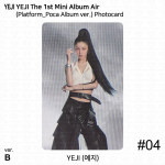 Yeji 1-asis mini albumas AIR Oficiali fotonuotrauka Platformos Poca albumo versija ITZY KPOP Photocard #4 (B ver.)
