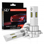 2vnt 3 pusių 20000LM H7 LED automobilių rūko žibintų lemputės Canbus motociklo LED priekinis žibintas belaidžiam CSP Auto Mini H7 Moto priekinis žibintas automatinis rūko žibintas 6000K