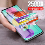 Skaidri pilnai dengianti mink&scaron;ta hidrogelinė ekrano apsauginė plėvelė Samsung M30S/A10/A20/A20S/A30/A50/A60/A90/A8 A9(2018 m) For Samsung M30S gryna