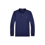 Polo Ralph Lauren Vienspalviai Mar&scaron;kinėliai Polo su Siuvinėtu Logotipu, Slim Fit, Ilgomis Rankovėmis, Vyri&scaron;ki Vir&scaron;utiniai Drabužiai, Tamsiai Mėlyni MNPOKNI16821472-410 XS