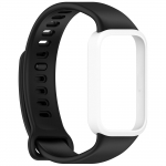 Mink&scaron;ti silikoniniai dirželiai, skirti &bdquo;Xiaomi Band 9 Active&ldquo; apyrankės apyrankei, keičiamos apyrankės i&scaron;maniojo laikrodžio priedai, skirti &bdquo;Redmi Band 3&ldquo; juoda balta spalva