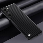 Prabangus PU odinis dėklas Samsung Galaxy S21 Plus S21 FE galinis dangtelis silikoninė apsauga telefono dėklas Samsung S21 Ultra 5G For Samsung S21 matinė juoda spalva