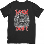 Napalm Death Muzika Unisex Mar&scaron;kinėliai Vyrams ir Moterims Kokybi&scaron;ka Medvilnė Juodi 4XL
