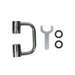 Pasukamas mai&scaron;ytuvo prailgintuvas Universalus apsaugotas nuo purslų Dvigubi pur&scaron;kimo režimai Nerūdijantis Vonios kriauklės priedai Su adapteriu KAR&Scaron;TAS