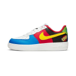 UNO x Nike Air Force 1 Low PS 50-ojo jubiliejaus vaiki&scaron;ki sportbačiai balti, geltoni-citrininiai, universiteto raudoni DO6635-100 28