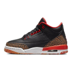 Air Jordan 3 Retro GS Kumquat Vaikams Batai Juodi Komandiniai Oranžiniai Balti 441140-088 35.5