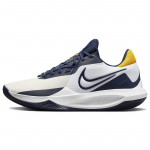 Nike Precision 6 Balti Vidurnakčio Mėlyni Vyri&scaron;ki Sportbačiai Universiteto Aukso DD9535-101 44