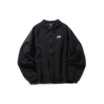 Nike SB ilgomis rankovėmis riedlenčių audinio striukė su logotipu vyrams Striukės Juoda CV4306-010 XS