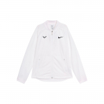 Nike Dri-FIT Rafa Greitai džiūstanti, kvėpuojanti striukė su užtrauktuku, ilgomis rankovėmis, vyri&scaron;ka striukė, balta DV2886-100 XL