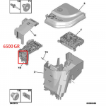 1&times; Naujas akumuliatoriaus saugiklių dėžutės įtampos modulis 28236841 tinka Citroen C4 Peugeot 3008