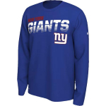 Nike New York Giants Treniruočių Greitai Džiūstanti Ilgomis Rankovėmis Mar&scaron;kinėliai Unisex Vir&scaron;utiniai Drabužiai Tamsiai Mėlyni 3Z1B7FBGP-NYG S