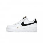 Nike Air Force 1 Low '07 Essential Balti Juodi Auksiniai Mini Swoosh EU 38.5 juoda
