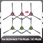 Suderinama su ECOVACS T10 PLUS / X1 PLUS Pakeičiami &scaron;oniniai &scaron;epetėliai, HEPA filtrai, &scaron;luostės pagalvėlės, dulkių mai&scaron;eliai, atsarginės dalys, priedai gray
