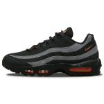 Nike Air Max 95 Juodi Pilki Saugiai Oranžiniai Vyri&scaron;ki Sportbačiai Geležies Pilkumo Balti DX2657-001 40