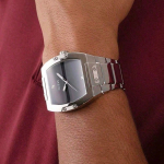 Guess Vyri&scaron;ki laikrodžiai - Sidabro plieno laikrodžio apyrankė, Juodo ciferblato Chronografo laikrodžiai Vyri&scaron;ki, Madingi Atsitiktiniai Kasdieniam dėvėjimui GW0387G1