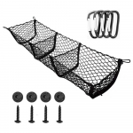 &bdquo;Cargo Net&ldquo; bagažinės lovos laikiklis i&scaron;plečiamas tinklelis. juoda