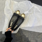 Madingi moteri&scaron;ki odiniai plok&scaron;čiapadžiai Madingi apvalaus priekio laisvalaikio balerinos su banteliu Baleto bateliai Mink&scaron;ti mokasinai Juodi su smėlio spalva Lolita bateliai 40 juoda