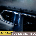 MAZDA CX-5 CX5 CX 5 2017 2018  Automobilio prietaisų skydelio dvigubo mirksėjimo įspėjamojo žibinto jungiklio rėmelio dangtelio lipduko apdailos detalė ABS Silver