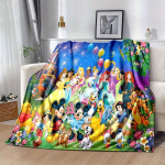 Miki ir Mini Animacinis pledas: Žavinga, &scaron;ilta ir tobula namų dekoravimui, svetainei, kelionėms ir visiems sezonams 130x150cm blue