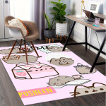 Pusheen, Pienas, Ragana Biuro Kilimas Mink&scaron;tas Poliesterio Įėjimo Kilimas Plaunamas Neslystantis Skalbiamas Ma&scaron;inoje 100cm by 120cm gray