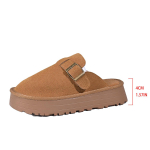 Birkenstock Pusiau &scaron;lepetės Mink&scaron;tos odinės &scaron;lepetės 22 Naujos plok&scaron;čiapadės &scaron;lepetės Retro pir&scaron;tų &scaron;lepetės 35 kupranugaris