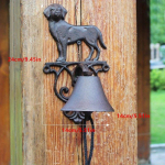 Kaimi&scaron;kas &scaron;uo Ketaus ranka sujungiamas sieninis varpas Ūkio namų akcentai Rankų darbo retro stiliaus namų sodas, montuojamas ant sienos dekoro pasveikinimo durų skambutis Light Grey