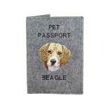 Beagle - Dog passport case, document case, gift for the traveller from the Art-Dog brand