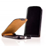 Housse etui coque cuir ultra mince noir pour htc explorer a310e juoda
