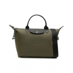 Longchamp Le Pliage Energy Reguliuojamas Nuimamas Peties Dirželis Perdirbto Poliamido Drobės Pirkinių Krep&scaron;ys Vidutinio Dydžio Moteri&scaron;kas Pirkinių Krep&scaron;ys Chaki 1515HSR892 Basic Set (Bag)
