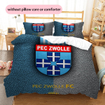 PEC Zwolle Ra&scaron;tas Patalynės Antklodės Komplektas Namų Dekoras Dovana (1 * antklodės užvalkalas + 2 * pagalvės užvalkalai be &scaron;erdies) 135x200cm