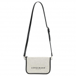 Longchamp Užsegimas užtrauktuku Prekės ženklo logotipas Audinio peties krep&scaron;ys Mažas moteri&scaron;kas peties krep&scaron;ys Dramblio kaulo spalvos 10301HSG037 Basic Set (Bag)