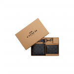 Coach 3 viename piniginė 11 Classic Monogram dengto audinio rinkinys Vyri&scaron;kos piniginės Juoda CS434-N3A Black