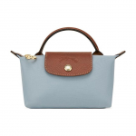 Longchamp Le Pliage Patogi spaudžių užsegama Daugkartinio naudojimo poliamido drobės pirkinių krep&scaron;ys Moteri&scaron;ki pirkinių krep&scaron;iai Mėlynas Rudas 34175089P80 Basic Set (Bag)