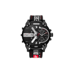 Diesel Armor serijos laikrodis Kvarcinis mechanizmas Nailono dirželis Juodas ciferblatas Vyri&scaron;ki laikrodžiai DZ7433 Regular Watch Box,Black Dial