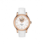 Tissot Heart Series Automatinis Mechaninis Laikrodis 30M Atsparus Vandeniui 35mm Auksinis Ciferblatas Nerūdijančio Plieno Korpusas Odinė Apyrankė T050.207.37.017.04 Regular Watch Box,White Dial