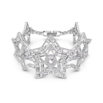 Swarovski Stella žvaigždės formos apyrankė moterims Sidabrinė 5617880 M