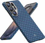 Benks Kevlar serija Samsung Galaxy S26 Ultra dėklui Austas aramidinis pluo&scaron;to dėklas Samsung Galaxy S26 dėklui su MagSafe Carbon Fiber&Galaxy S26 Ultra mėlyna