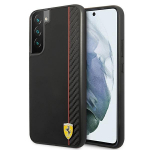 Dėklas Samsung Galaxy S22 Plus Ferrari On Track Carbon Juodas