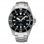 Seiko laikrodis PROSPEX SBDJ063 Vyri&scaron;kas rankinis laikrodis Nardytojų 200 m atsparumas vandeniui Oro nardymas Maitinamas saulės energija Datos kalendorius Įrengtas nardytojo Scuba Sidabrinis Juodas ciferblatas