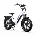 ONESPORT OT08 Baltas/Pilkas 48V 18AH Nuimama Baterija 20 * 4.0 colio Padanga 7-pavarų Hidraulinis Stabdys Miesto Elektrinis Dviratis EBIKE