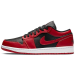 Air Jordan 1 Low Reverse Bred Vyri&scaron;ki sportbačiai Juodi Gym-Red 553558-606 44 black