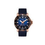 Tissot Seastar 1000 serijos automatinis mechaninis laikrodis su vandeniui atspariu datos rodikliu ir &scaron;vytinčiais elementais, 43 mm, mėlynas ciferblatas, nerūdijančio plieno korpusas T120.407.37.041.00 Regular Watch Box,Blue Dial