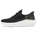 Skechers Bobs Sport Flash Step Batai Patogūs Sportiniai Lengvi Kvėpuojantys Žemi Laisvalaikio Batai Moteri&scaron;ki Kedai Juodi 117617-BLK 38.5 black