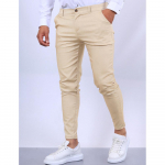 Vyri&scaron;kos Slim Fit kasdienės kelnės, tamprios patogios kelnės, įvairių spalvų (Juoda, Mėlyna, Smėlio, Pilka) XS &scaron;viesios chaki spalvos
