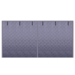 Sieninis garažo durų užuolaida su medvilnės izoliacija ir magnetiniu lipuku 16x7FT (496x218cm) gray