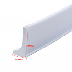 100/200/300cm Silikoninė Vonios Vandens Barjera Du&scaron;o Neslystanti Sauso ir &Scaron;lapio Atskyrimo Lanksti Grindų Barjera Vandens Kam&scaron;tis Barjera white
