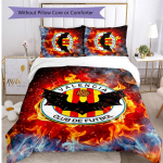 Valencia FC spausdintas 3 dalių patalynės komplektas Kvėpuojantis antklodės užvalkalas su užvalkaliukais Dekoratyvinė patalynė miegamajam, namams 220cm*240cm