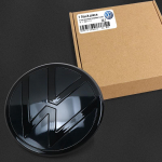 VW Pakeisti Automobilio Priekinės Radiatoriaus Grotelių Emblema VW Volkswagen MK7 Golf 7 2014-2017 Emblemos EN1 juoda
