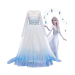(Mėlynas gradiento ra&scaron;tas, 5-6 metai) Frozen 2 Karalienės Elzos Kostiumas Vaikams Mergaitėms &Scaron;aliai Princesės Cosplay Karnavalinė Suknelė-u 11-12 Years violetinė