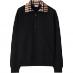 Burberry langeliu apykaklės medvilninis džemperis 81090631 L black